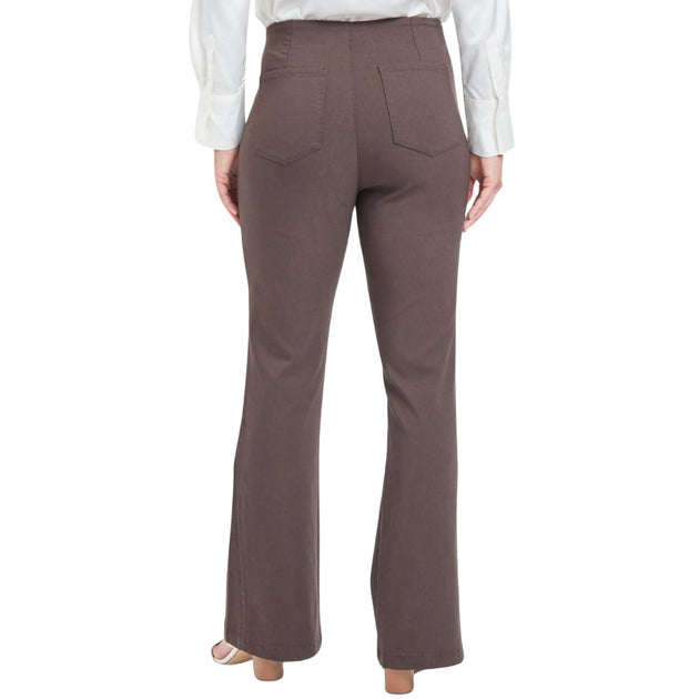 YMI Missy Bootcut Pants Brown XLarge 3