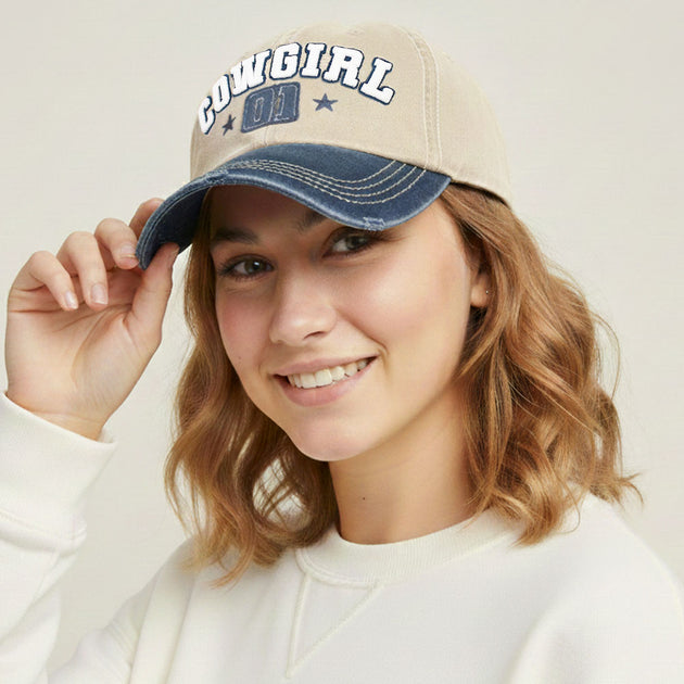 Fashnzfab Cowgirl 01 Baseball Cap Gold 2