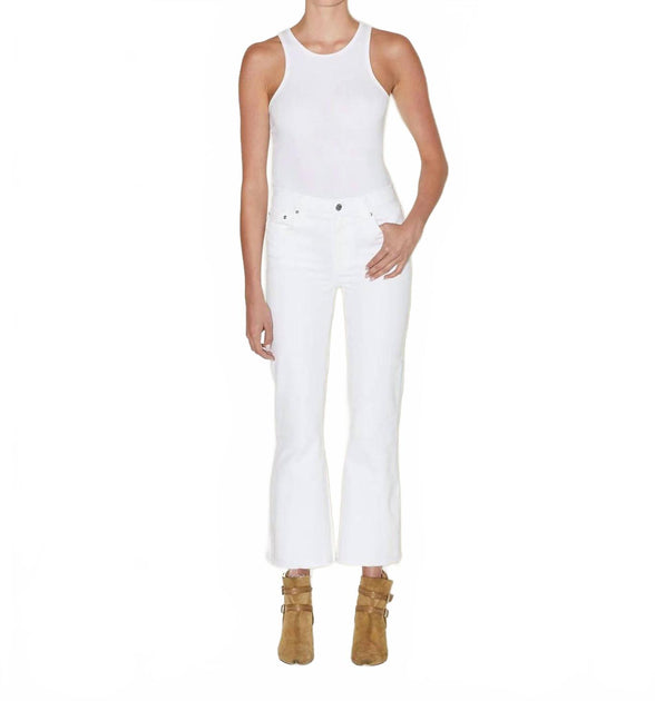 Le Jean Bella Crop Flare White 30 2