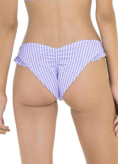 Maaji Seersucker Voyage Bikini Bottom White Large 3