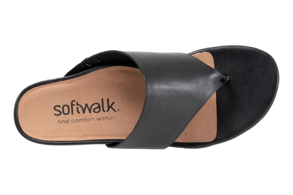SoftWalk Chandler S2306-001 Sandals Black US 7.5 3