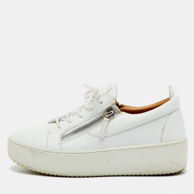 Giuseppe Zanotti Frankie Low Top Platform Sneakers White EU 41 2