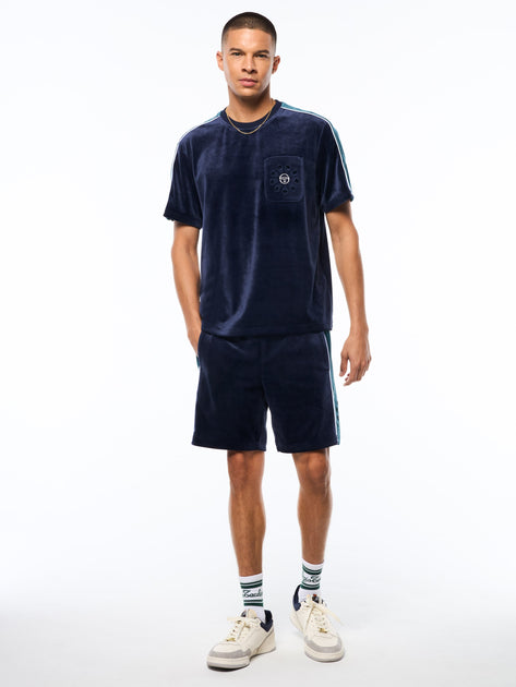 Sergio Tacchini Cresta Velour Pocket T-Shirt Multi Small 4