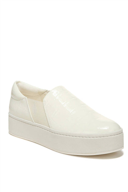 Vince Warren Croc Stamped Sneaker White US 9.5 2