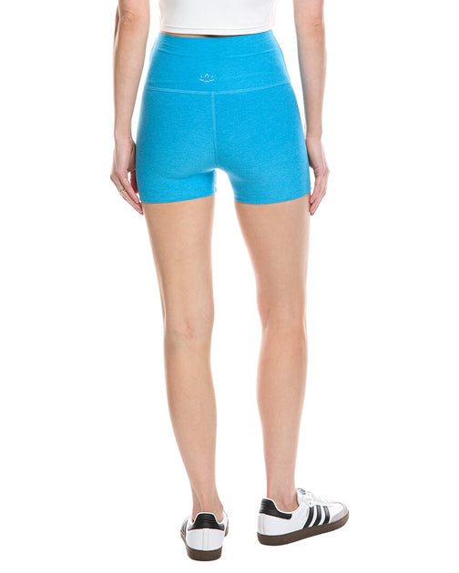 Beyond Yoga Spacedye Keep Pace 3in Short Blue Small 4