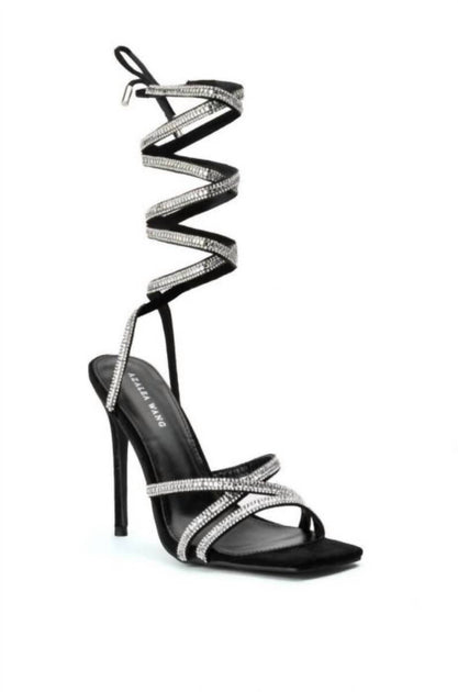 Azalea Wang Lunarlight Sandal Black US 10 3