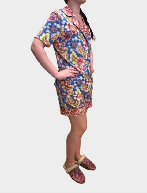 Johnny Was Sekai Short Pajama Set Multi XXLarge 4