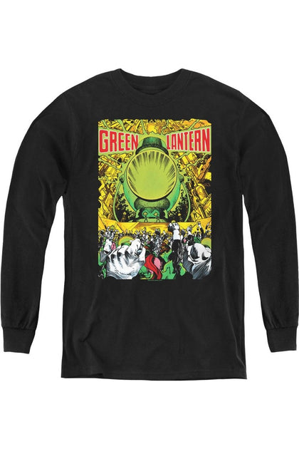 Gildan Green Lantern Graphic Long Sleeve T-Shirt Black XL 2