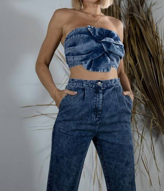 Mulla Luna Denim Set Blue Medium 4