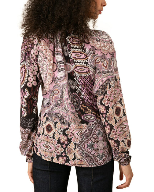 Hale Bob Laura Silk Blouse Pink Medium 3