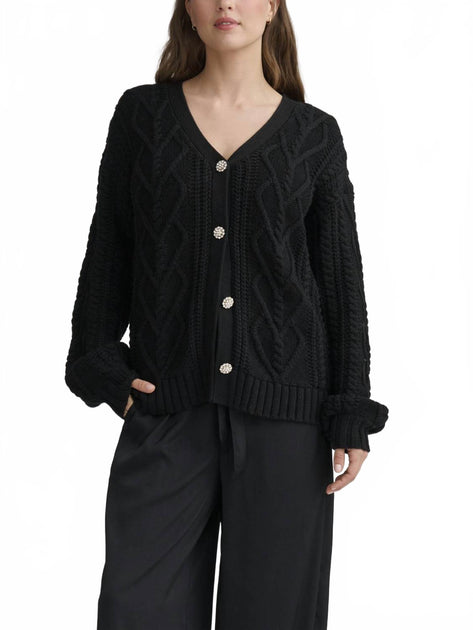 Splendid Harlow Hearts Strickjacke Schwarz Small 2