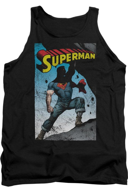 Gildan Superman Alternate Tank Top Black XXL 2