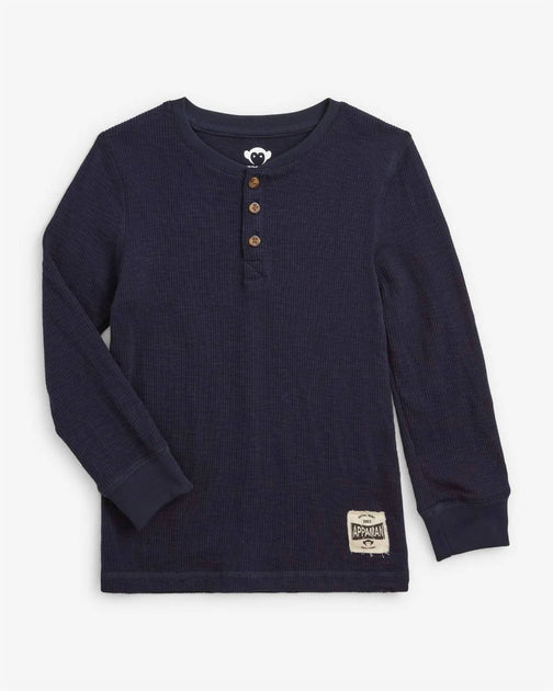 Appaman Craftsman Thermal Henley Top Blue US 12 2