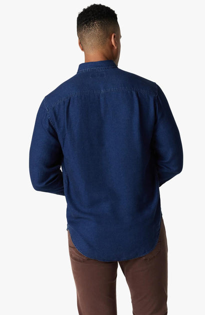 34 Heritage Denim Shirt Blue Medium 3