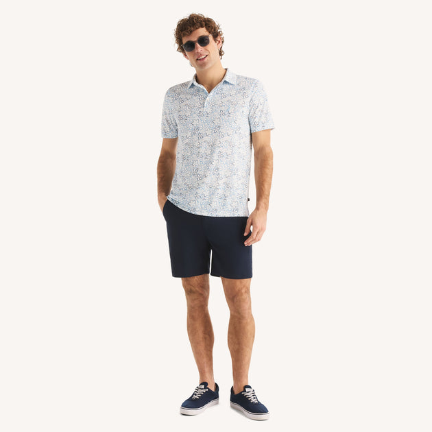 Nautica Polo Performance Imprimé Homme Blanc XXX-Large 3