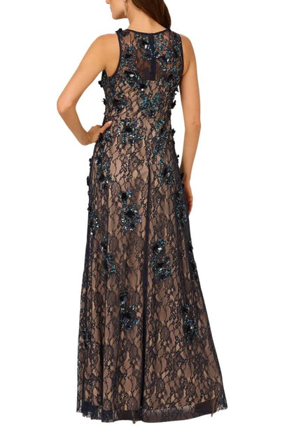 TRUEDAMES Säulengown mit Spitze und Sequinnen Schwarz US 8 3