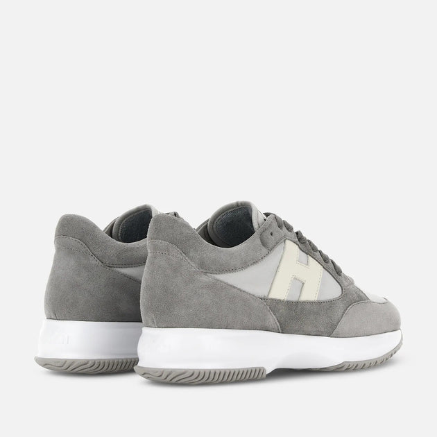 Hogan Interactive Lace-Up Sneakers Grey UK 8 4