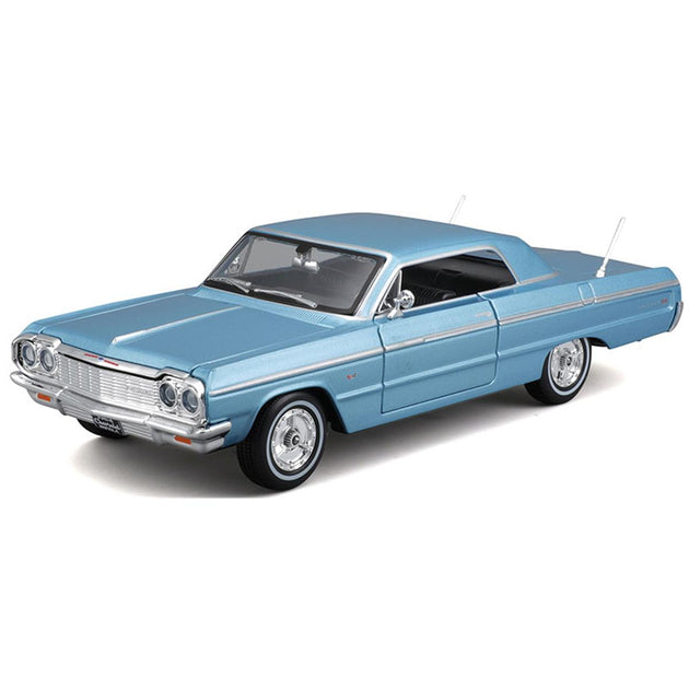 B2B Replicas Maisto 1964 Chevrolet Impala Model Kit Blue 3