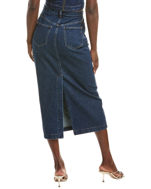 Oscar de la Renta Denim Skirt Blue US 0 3