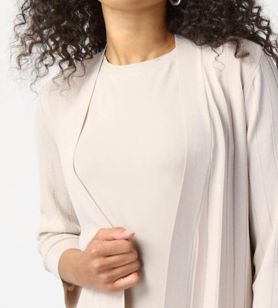 Joseph Ribkoff Longline Cardigan Beige Medium 4