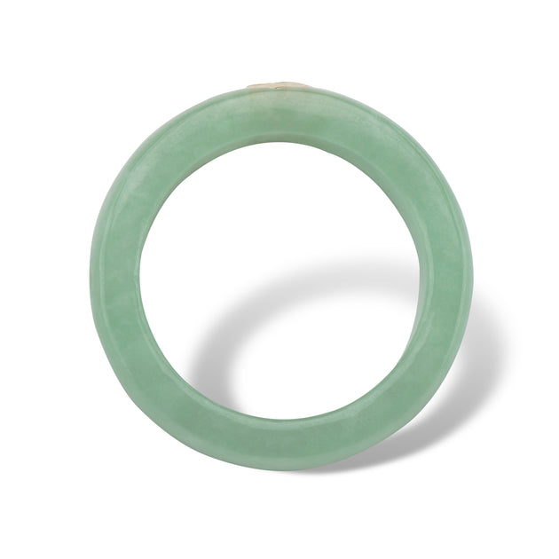 Palm Jade Topaz 10k Gold Ring Green US 8 3