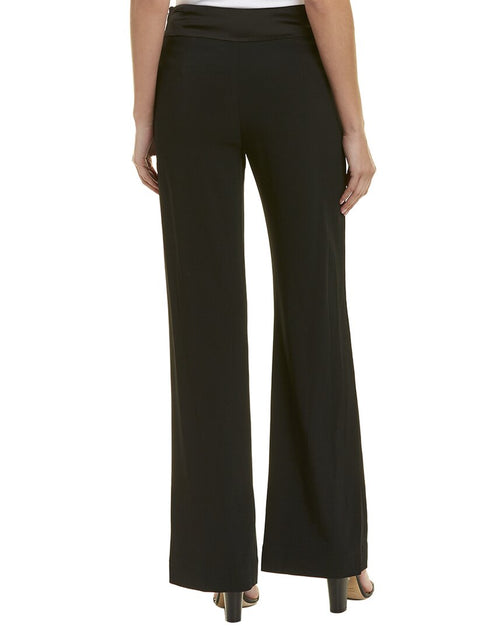 Simkhai Satin Combo Front Slit Pant Black US 0 3