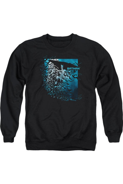 Gildan Batman Bat Among Bats Crewneck Sweatshirt Black Medium 2