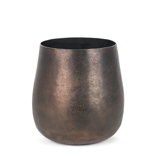 Hivvago Cylinder Metal Table Vase Gold 3