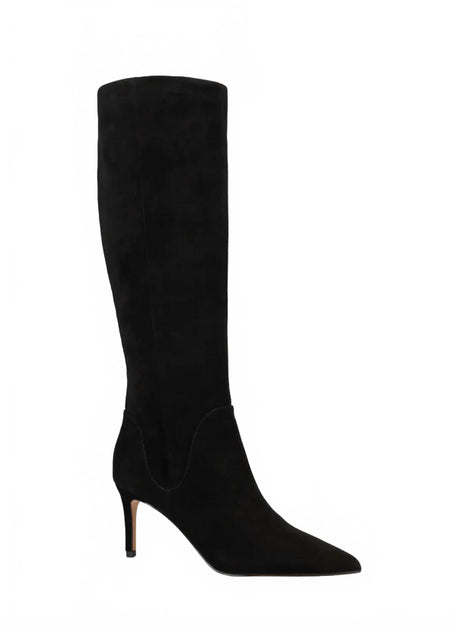 Pelle Moda Lidya Heeled Tall Boots Black US 7.5 3