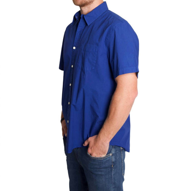 Alex Mill Mill Shirt Kurzarm Blau Small 3