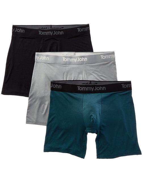 Tommy John Second Skin 6" Boxer Brief Black/Patterned XLarge 3