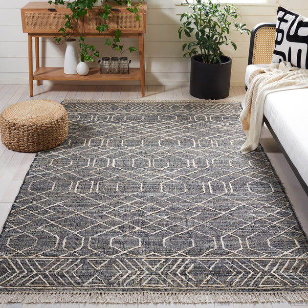 Safavieh NFB406 Area Rug Black/Ivory 2