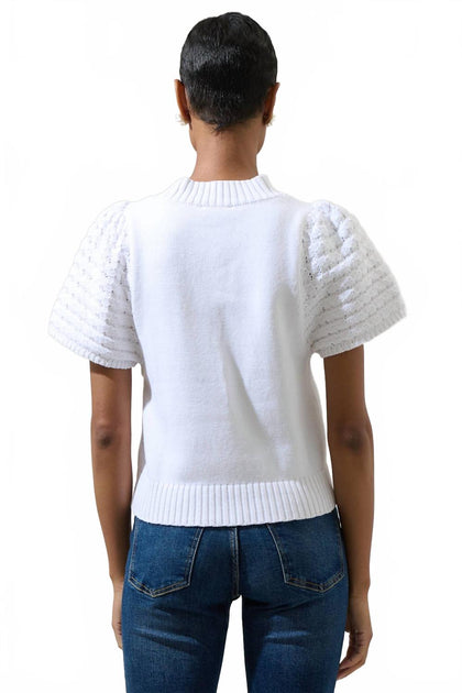 SUGARLIPS Pearla Sweater White Medium 3