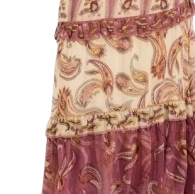 Farm Rio Ainika Maxi Skirt Beige Medium 3