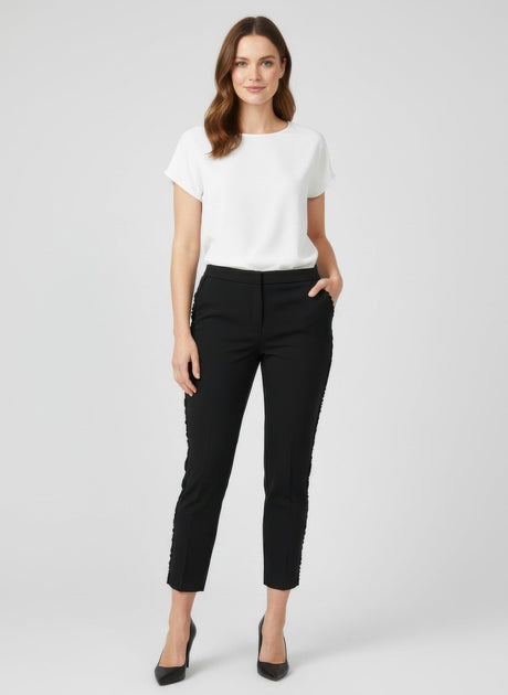 TRUEDAMES Zac & Rachel Solid Ankle Pants Blue US 16 2