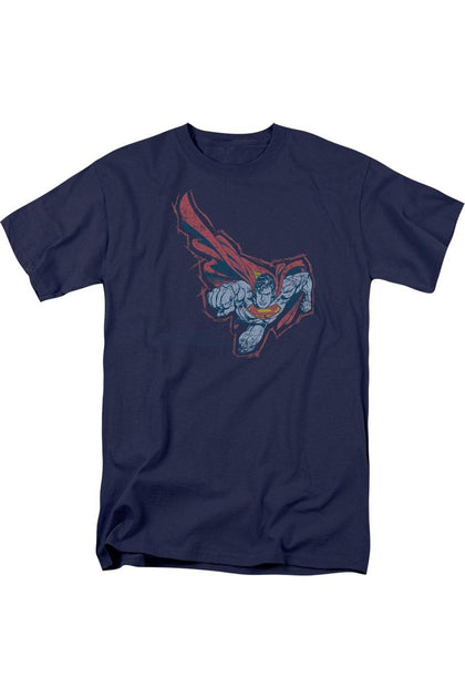 Gildan Superman Scribble & Soar T-Shirt Blue Medium 2