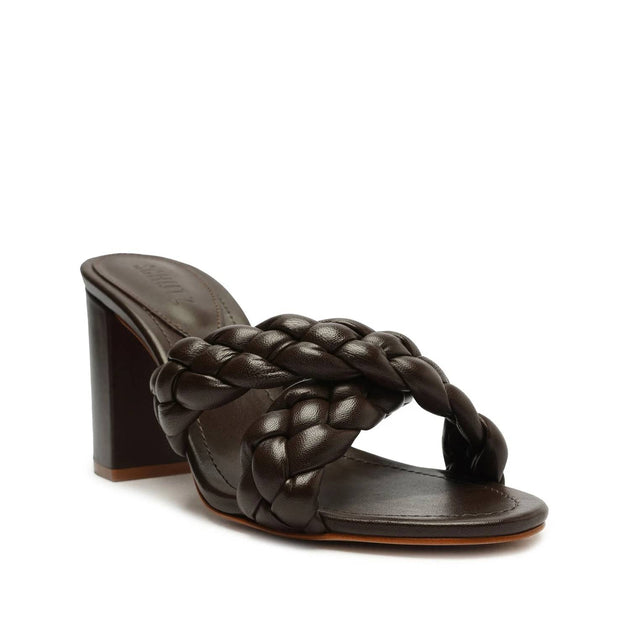 SCHUTZ Cicely Block Sandal Black US 7.5 3