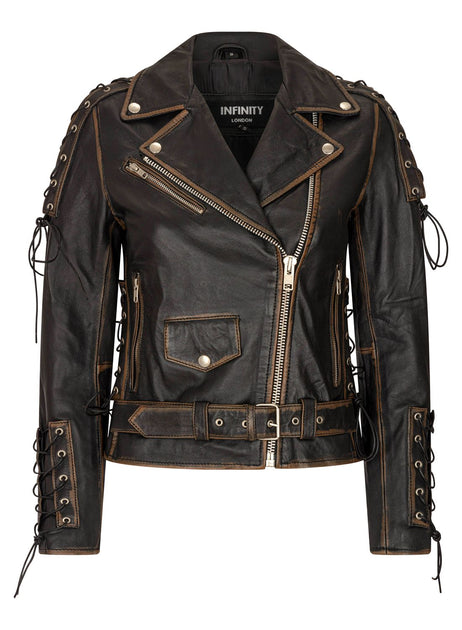 TruClothing Brando Biker Leather Jacket Black 4XLarge 2