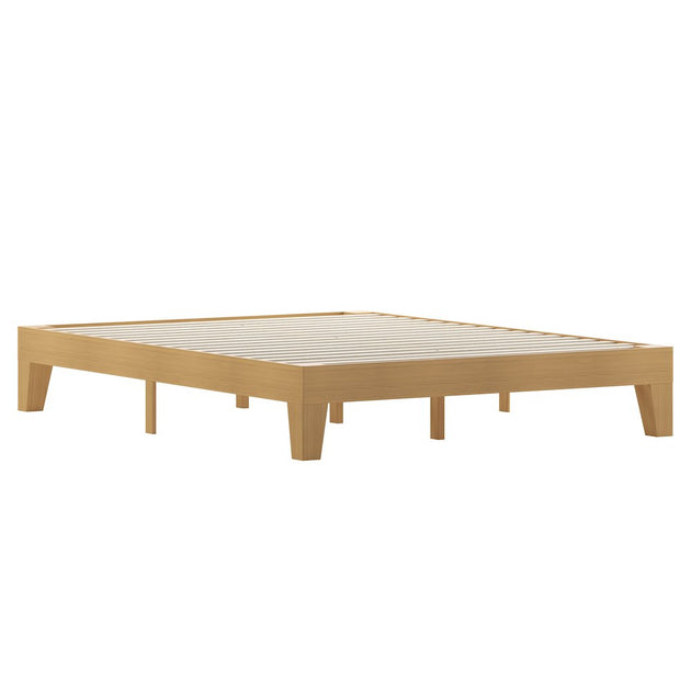 Flash Furniture Queen Platform Bed Natural Pine 2