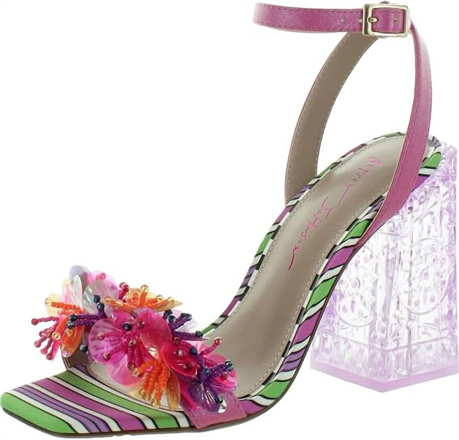 Betsey Johnson Quinta Heeled Sandal Multi US 9 3