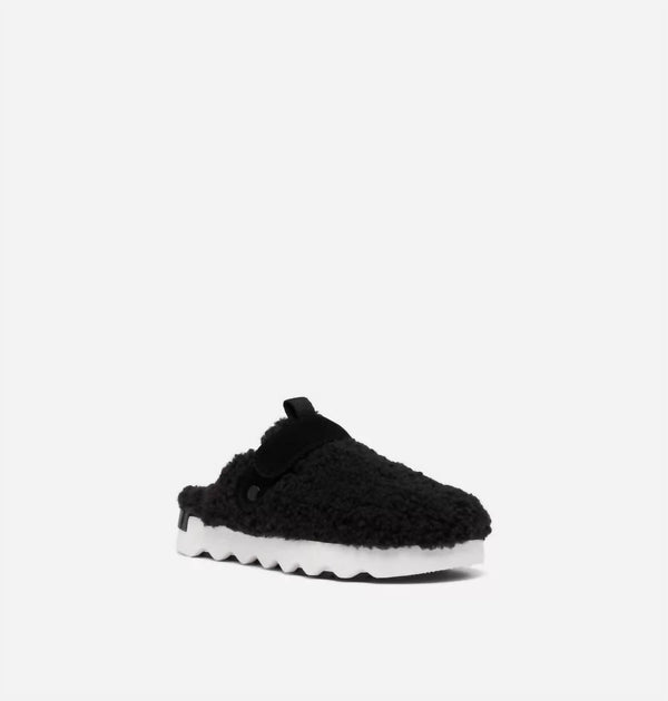 Sorel Viibe Cozy Clog Black/Sea Salt US 8.5 3