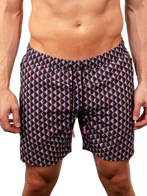 Maceoo Lion Geo Swim Trunks Red/Blue XL 2