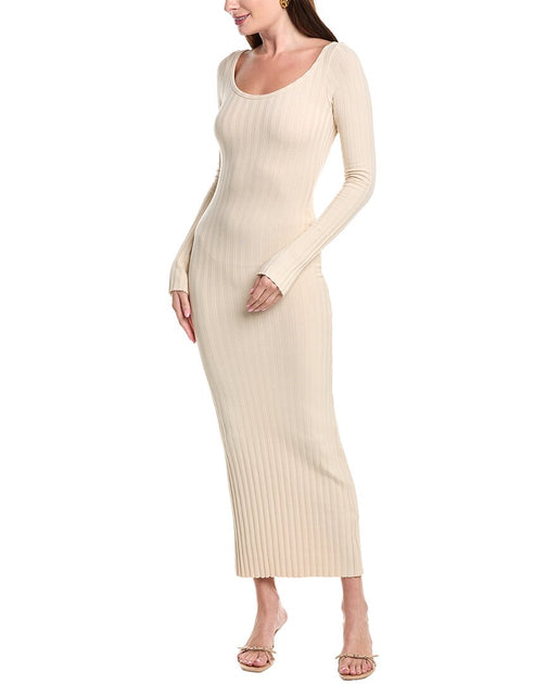 cotton citizen capri dress COTTON CITIZEN Capri Slit Midi Dress in Spice
