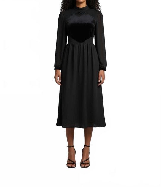Esteem Couture Vivian Midi Dress Black Large 2