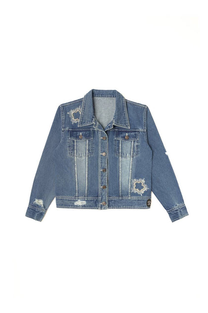 Sasha+Z Denim Jacket Blue Small 2