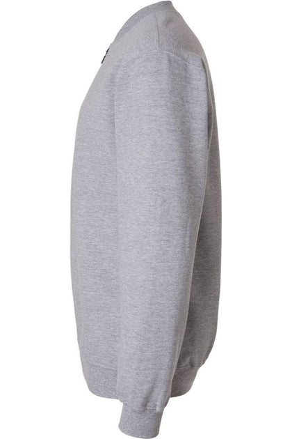 Gildan Softstyle Midweight 1/4 Zip Sweatshirt Grey Medium 4