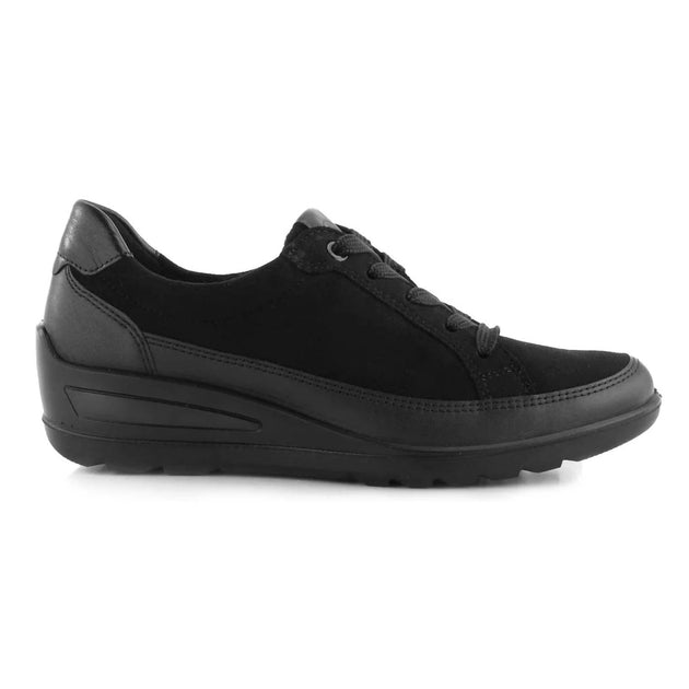 Ara Zamia Wedge Sneaker Black US 6.5 2