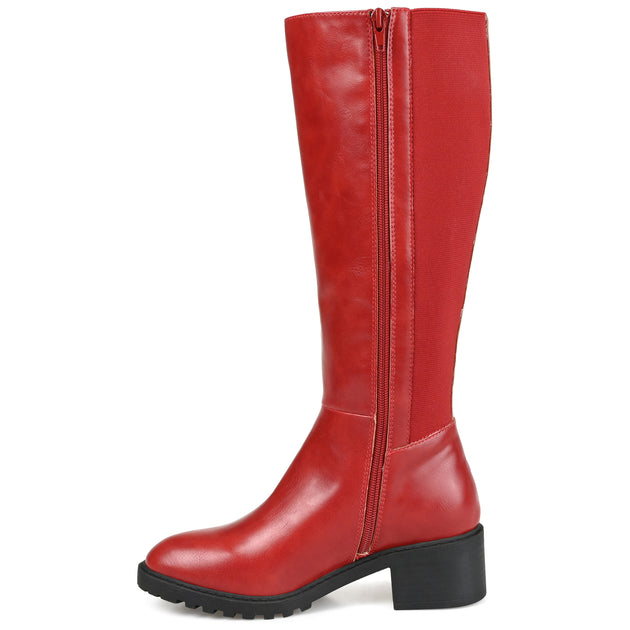 Journee Collection Morgaan Knee-High Boot Gold US 6.5 3