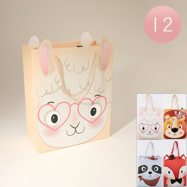 FASHNZFAB 12 Sacs Cadeaux avec Oreilles d'Animaux 3