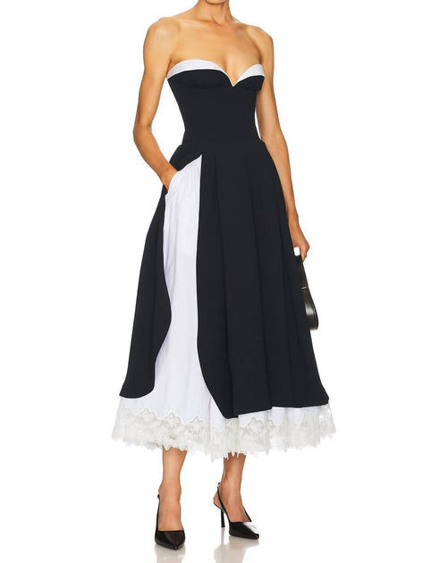 Helsa The Finale Midi Dress Black Small 3